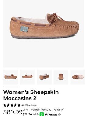 Cloud Nine Women's Suede Moccasins Sz 8